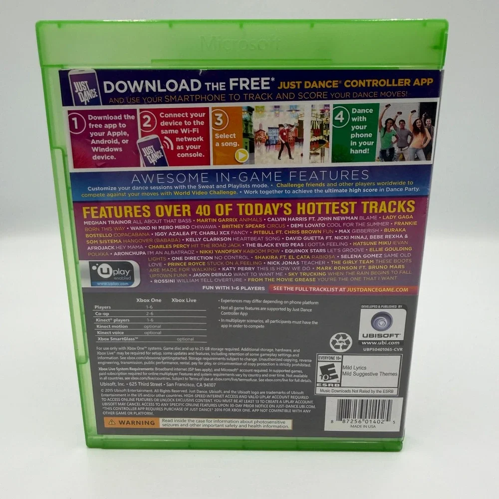 Just Dance 2016 Xbox One Ubisoft Music Rhythm Dance Game‎ UBP50401065
